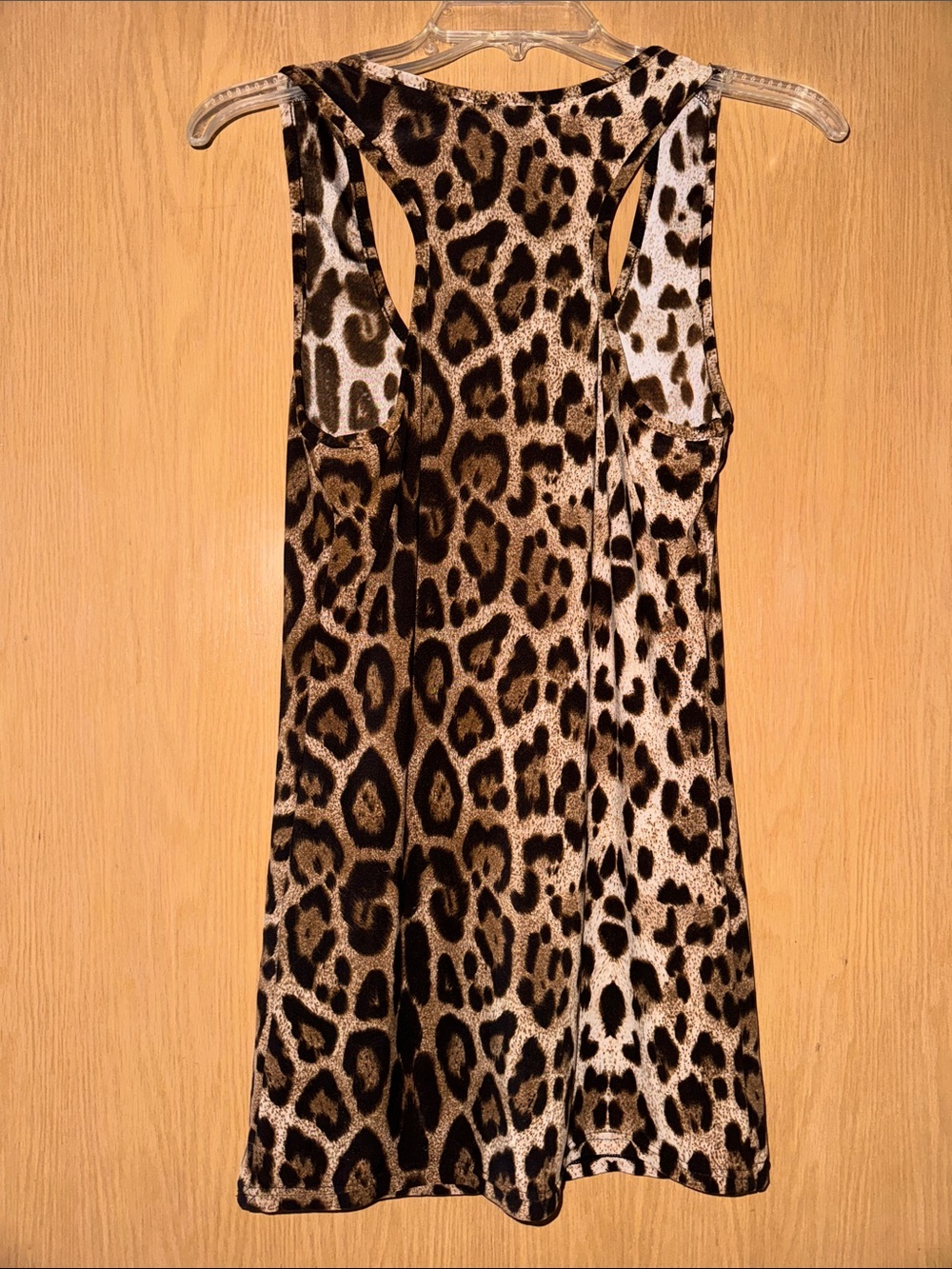 Leopard Print Racerback Tunic Tank - Picture 3 of 8